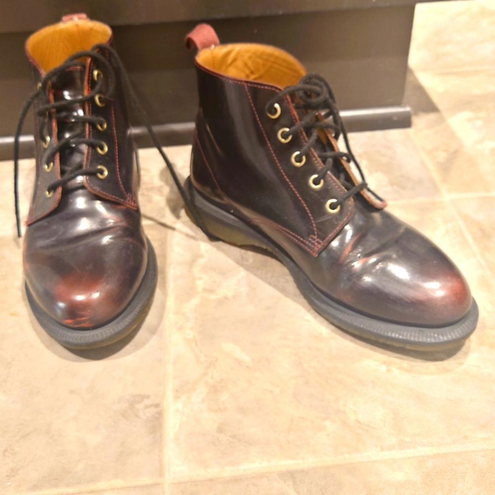 Dr. Martens Black and Brown Ankle Boots